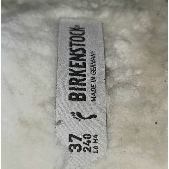 Birkenstock Zermatt Shearling Red & Black Plaid Wool Felt Slippers Size 37/L6 M4 - Picture 11 of 11